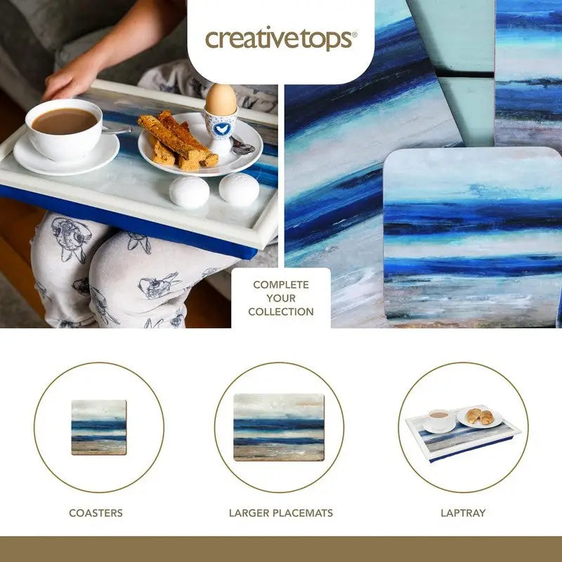 Creative Tops Abstract Blue Pack Of 6 Premium