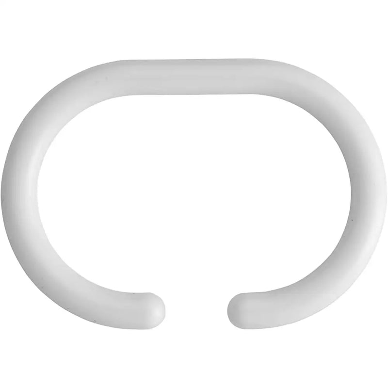 Croydex C Shaped Shower Curtain Rings White 12pk - Shower