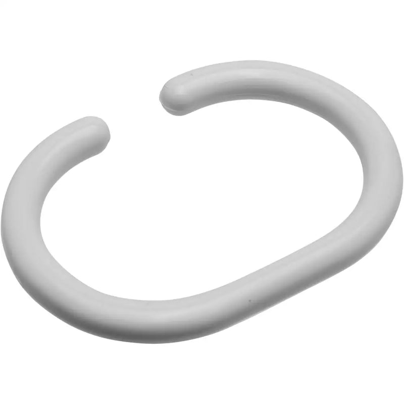 Croydex C Shaped Shower Curtain Rings White 12pk - Shower