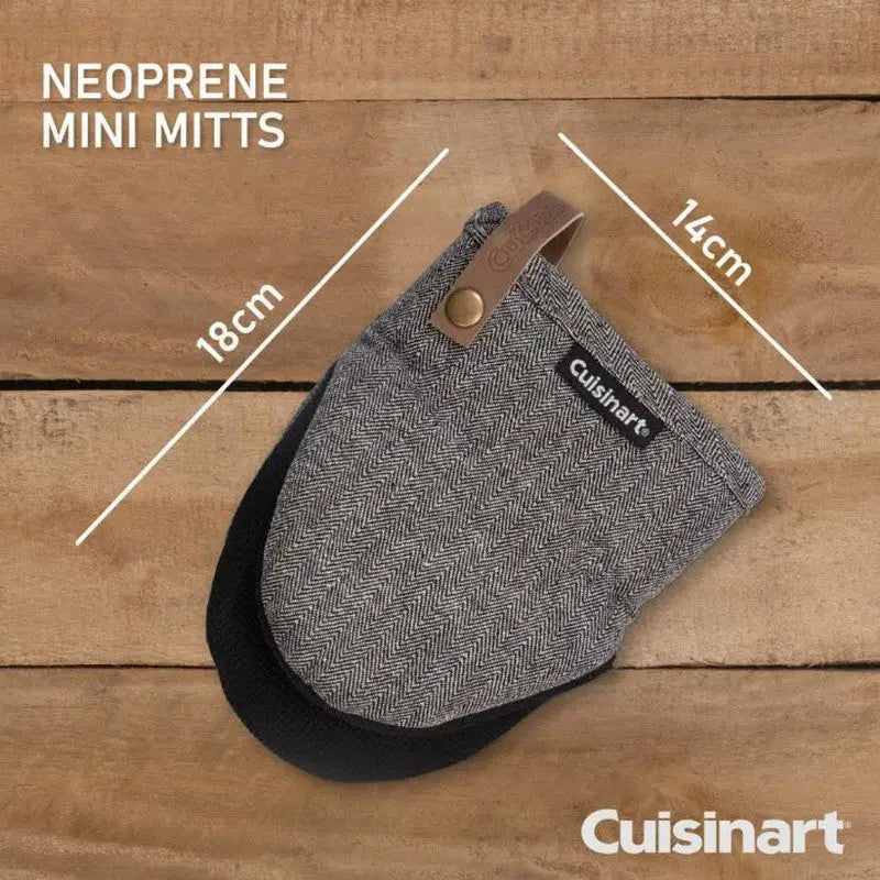 Cuisinart Neoprene Mini Mit 2pk - Herringbone Charcoal -