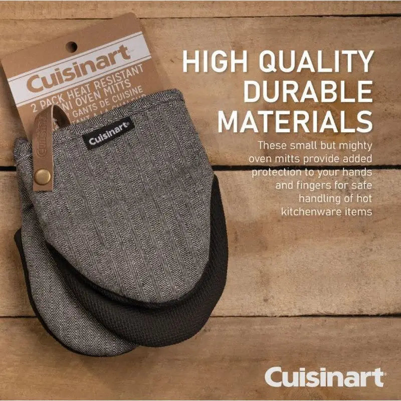 Cuisinart Neoprene Mini Mit 2pk - Herringbone Charcoal -