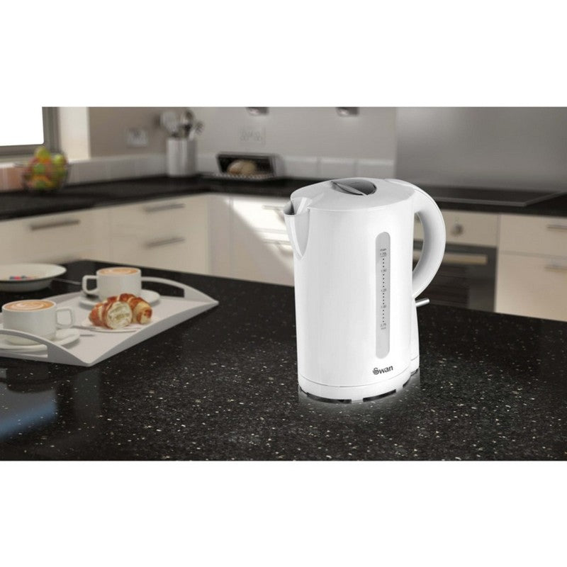 Swan Electric White Jug Kettle 1.7 Litre