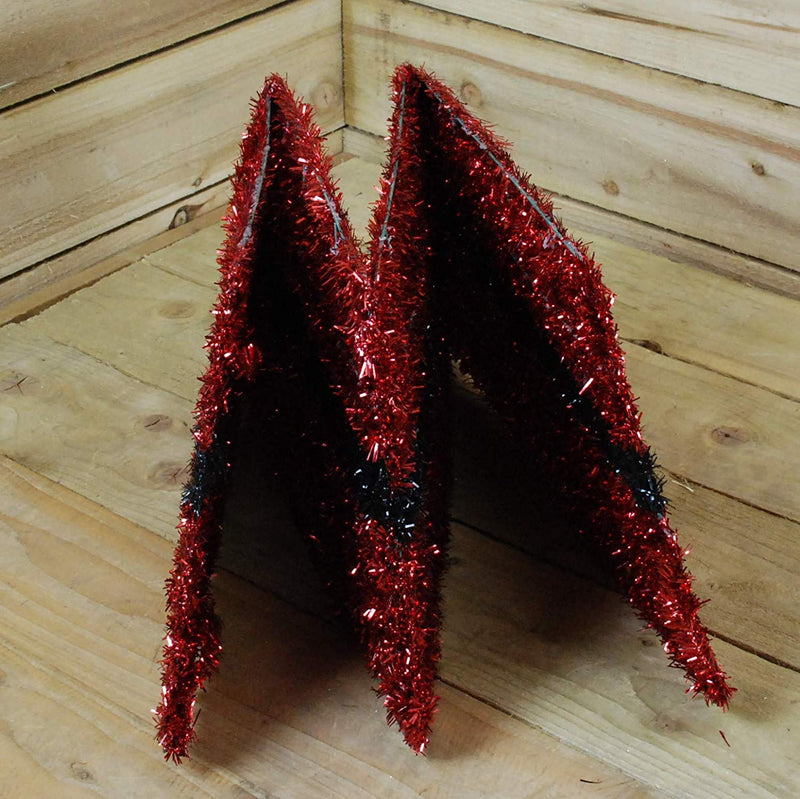 Premier Red Tinsel Tree Skirt - 50cm x 32cm