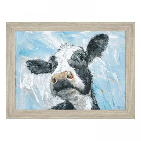 Daisy The Friesian Cow Picture 80 x 60cm - Homeware