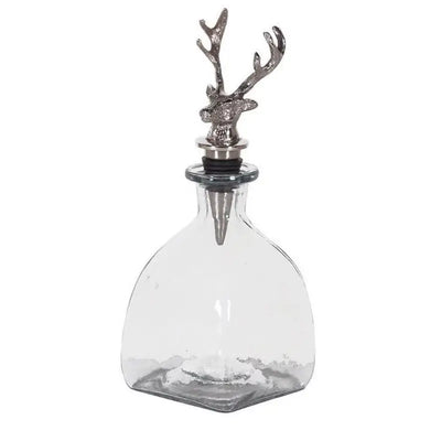 Decanter With Deer Head Stopper - Decanter