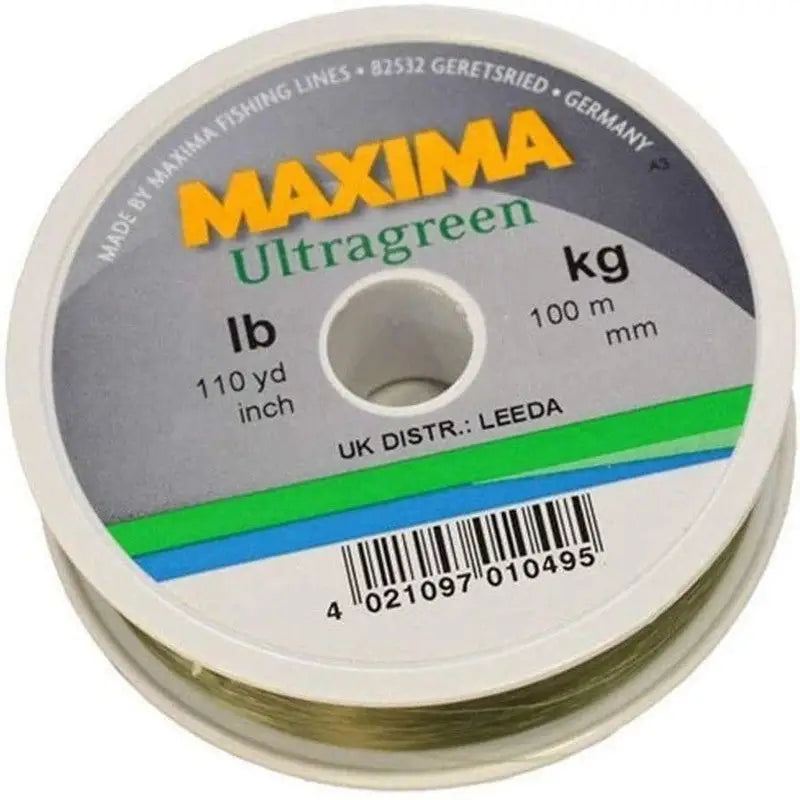 Dennett Maxima Ultragreen Fishing Line 100M - (4 5 6 & 8lb