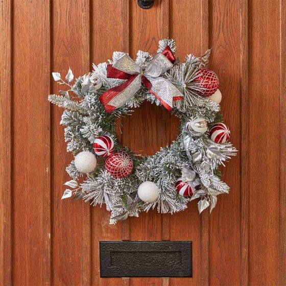 Smart Garden Candycane Lapland Wreath - 60cm