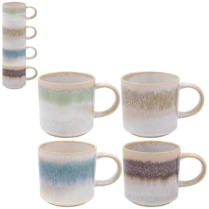 Elements Mugs Range - Including Stackable Mugs! - Stone