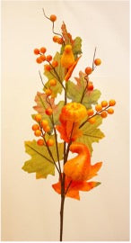 Pumpkin & Berry Spray 67cm