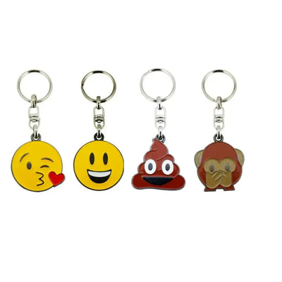 Emoji Keyring - 4 Designs (1 Sent) - Giftware