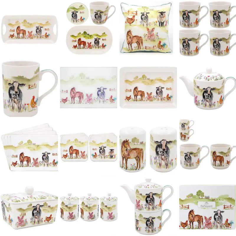 Farmyard Range - Mugs Coasters Placemats Cutting Boards