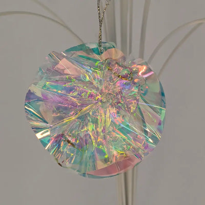 Festive 7.5cm Holographic Honeycomb Ball Christmas