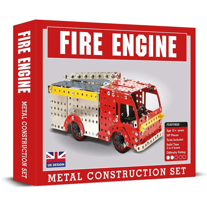 Fire Engine Metal Construction Set (307 pieces) - Toys &