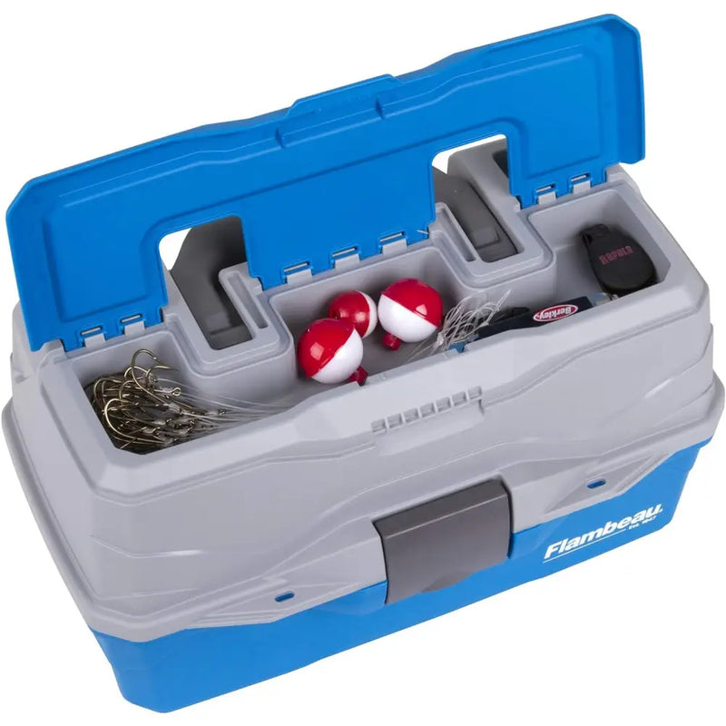 Flambeau 2-Tray Classic Tackle Box With Flip Lid (Blue