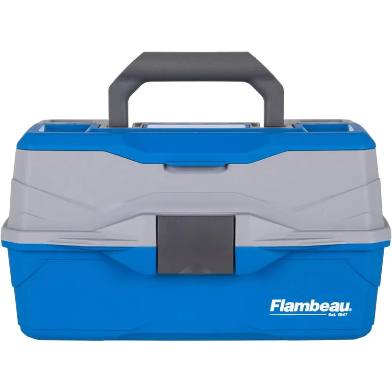 Flambeau 2-Tray Classic Tackle Box With Flip Lid (Blue