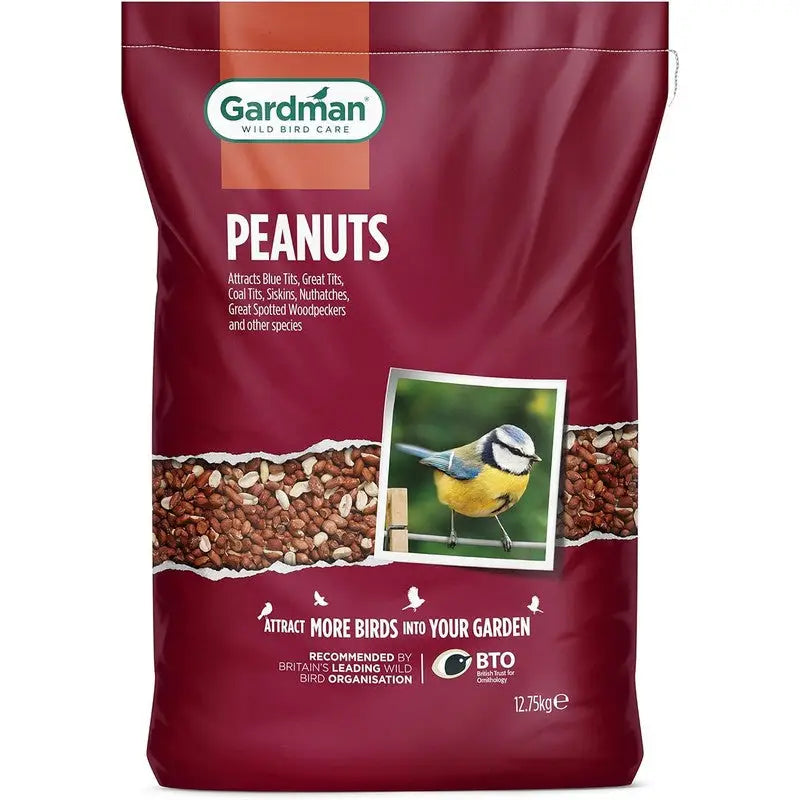 Gardman Whole Peanuts for Wild Birds - 1Kg & 12.75kg Bags