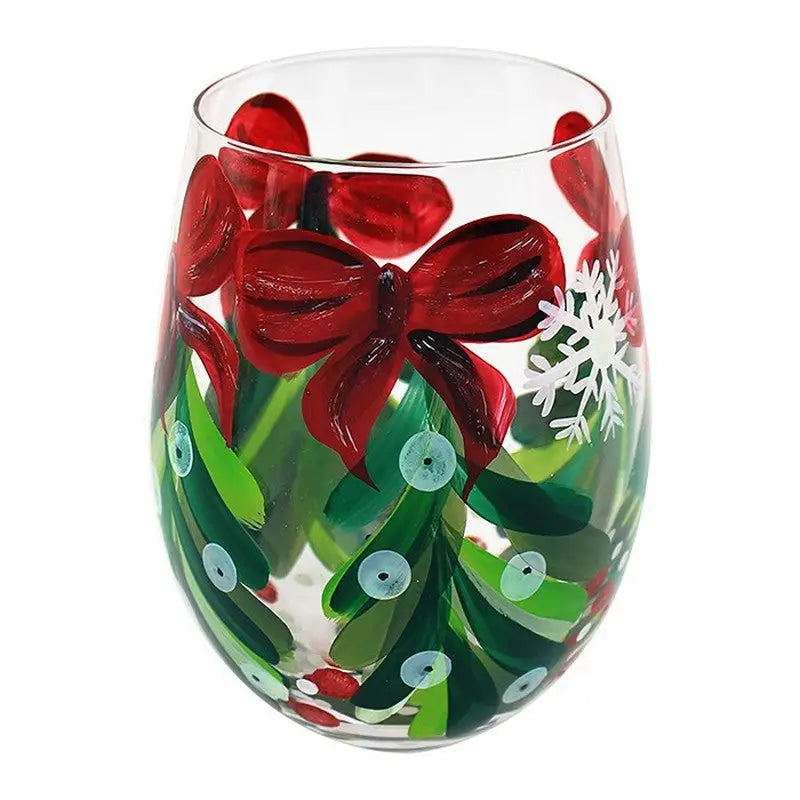 Handpainted Tumblers Mistletoe - Tumbler