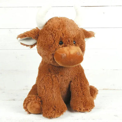 Highland Cow Large Teddy - Brown 30cm - Giftware