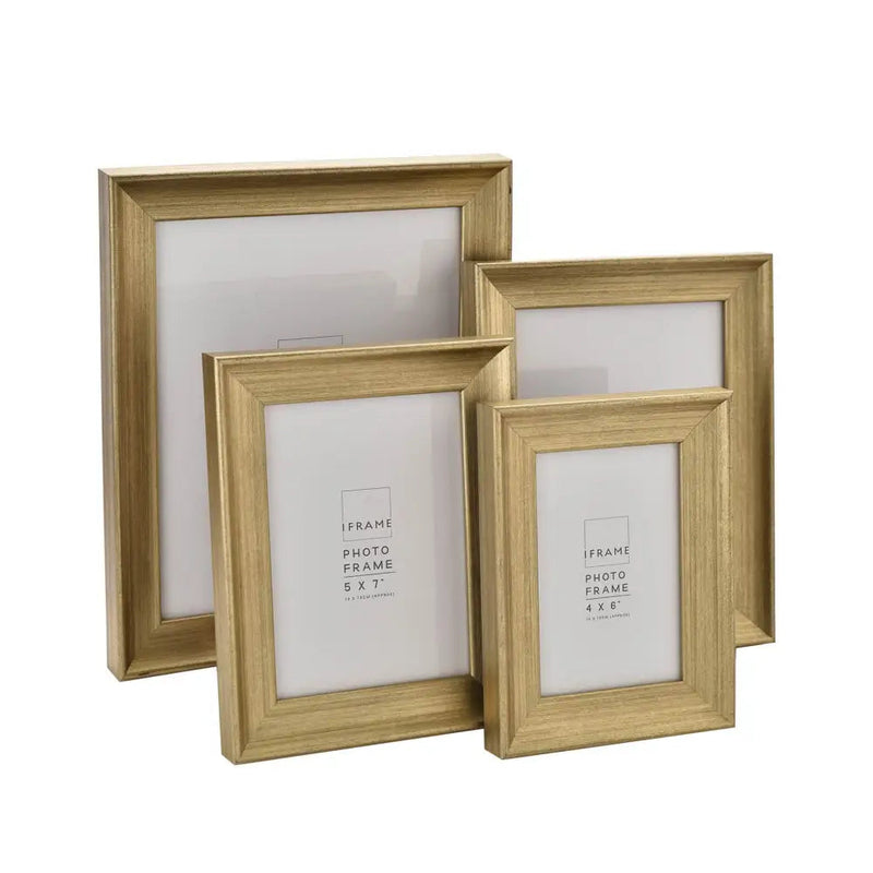 iFrame Traditional Profile Brushed Gold - 4x6 / 5x7 / 8x6 /