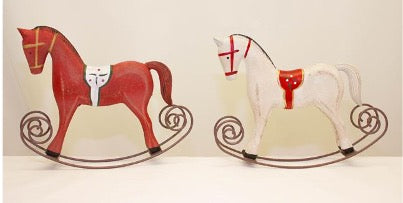 Joyful Rocking Horse 21 x 28cm - 2 Assorted - 1 Sent