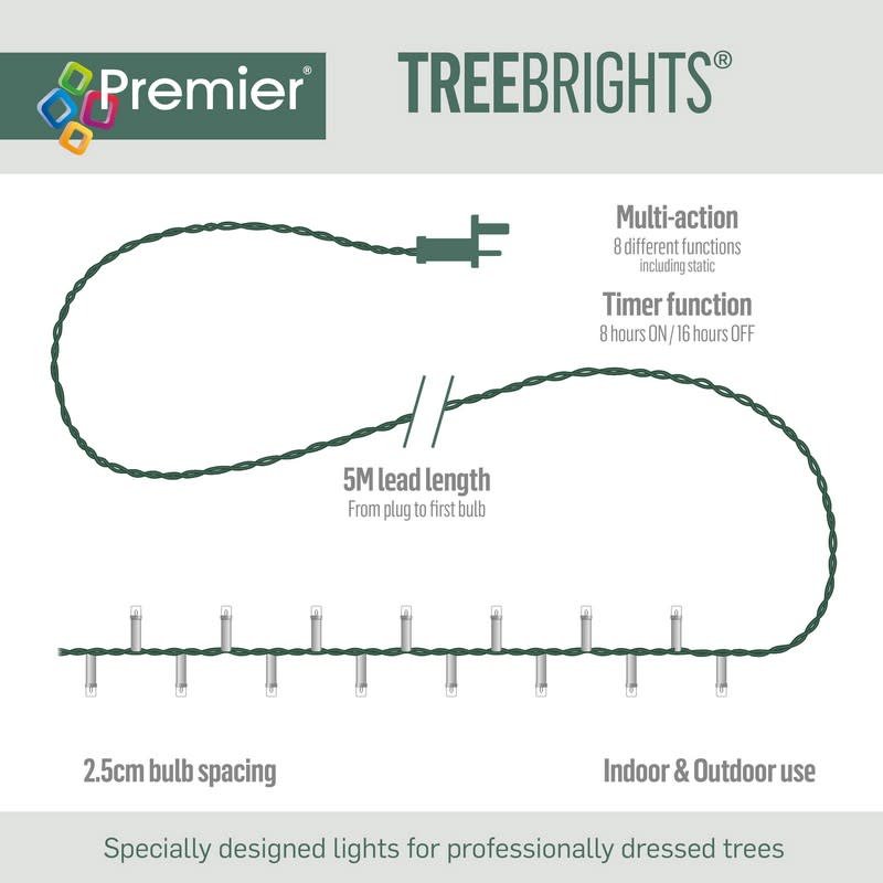 Premier Treebrights 240 M-A Led Time - Various Colours Available