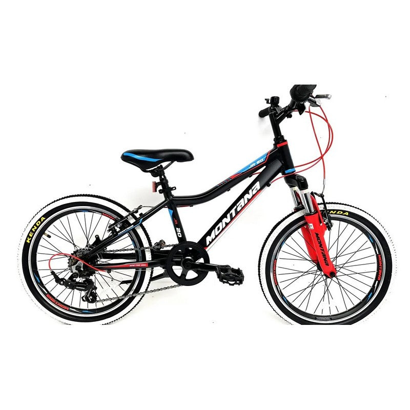 Montana Junior 20 Bike Wheel - Black Red Blue Bicycle - 20 Inch