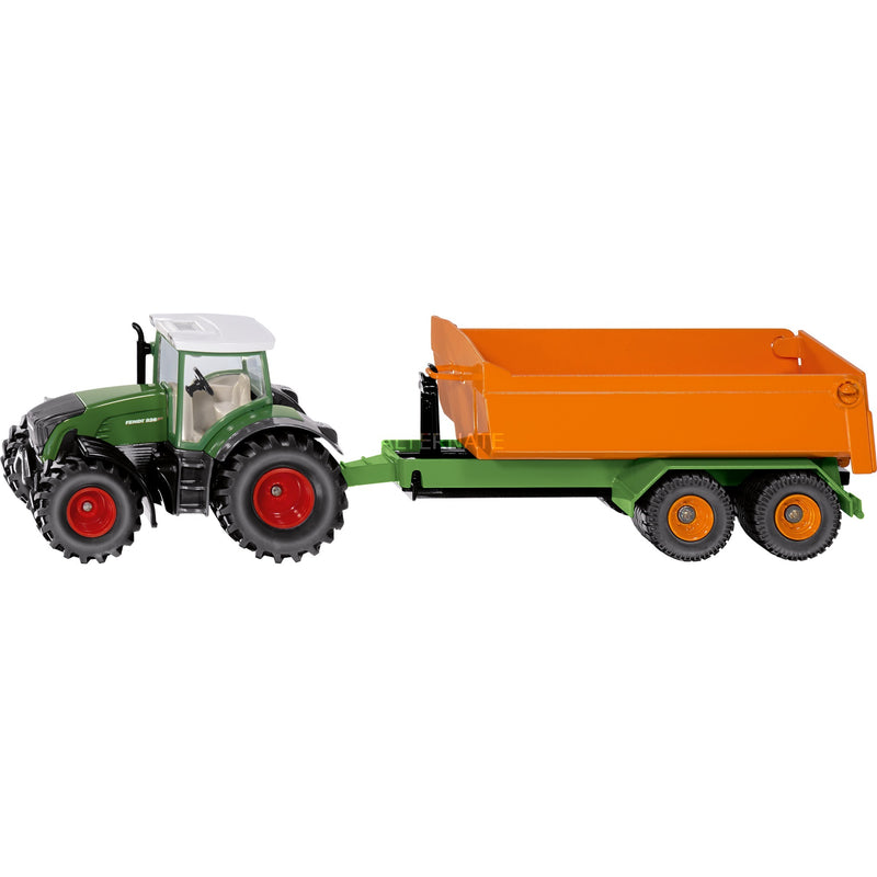 1:50 Fendt Tractor With Hooklift Trailer & Carriage