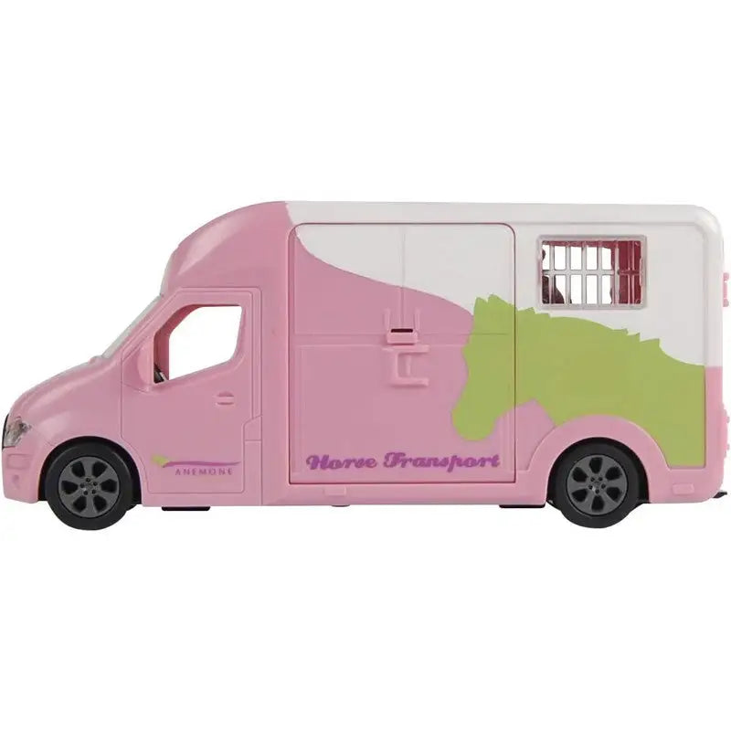 Kids Globe Pink Die Cast Horse Truck With Lights and Sound