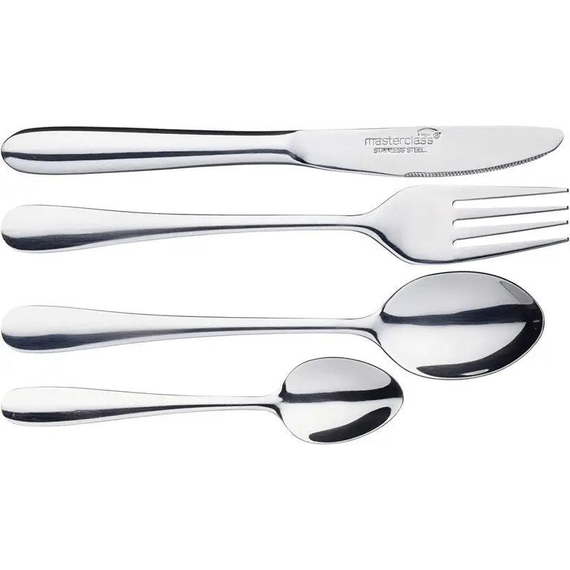 Kitchen Craft Masterclass 4 Piece Childrens Cutlery Set