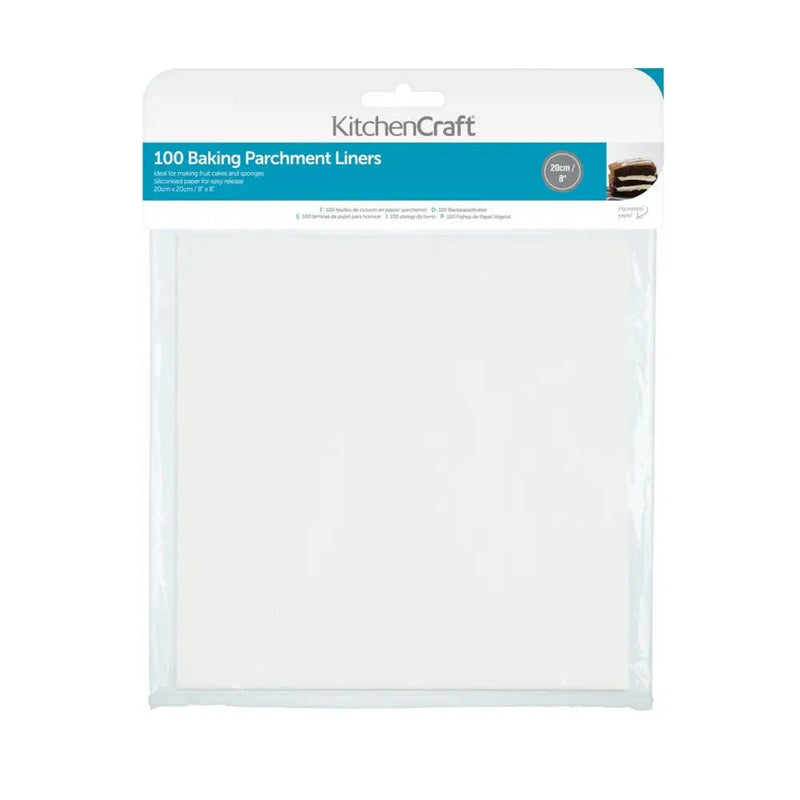 Kitchen Craft Square Baking Tin Liner Sheet 20cm -