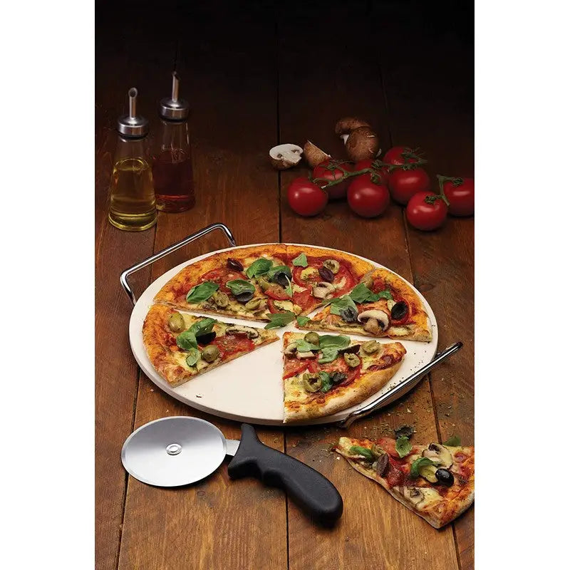 Kitchen Craft World Of Flavour Pizza Stone & Cutter