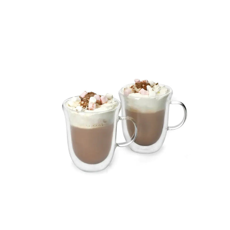 La Cafetiere 2pk Double Walled Hot Chocolate Mugs 350ml -