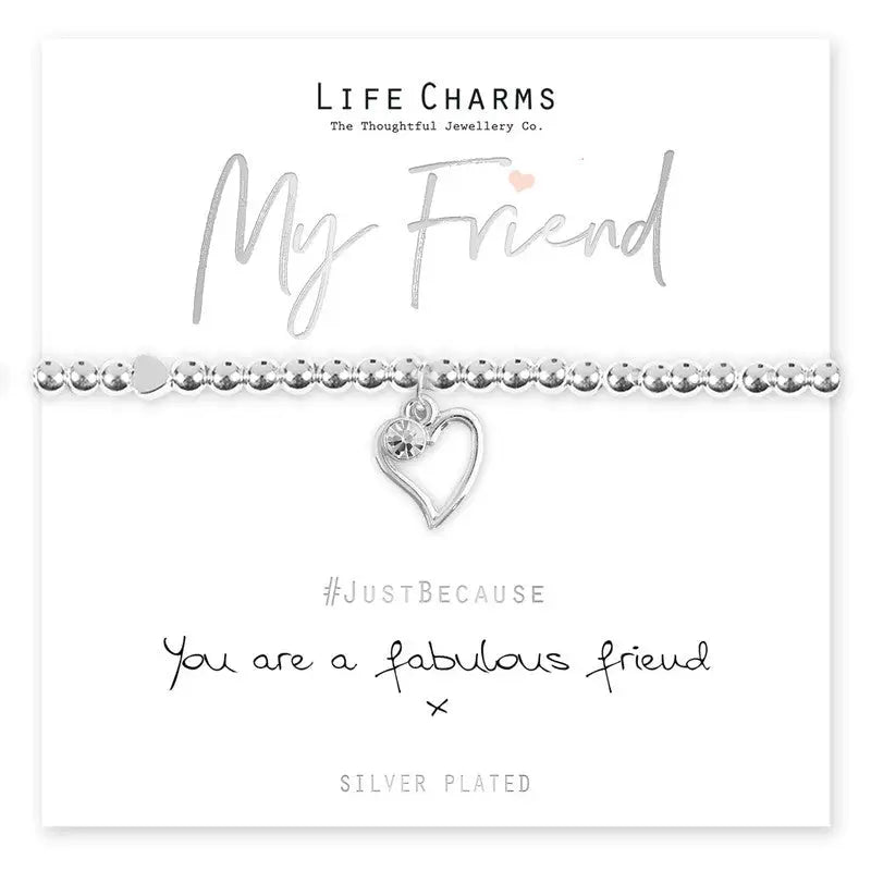 Life Charm Fabulous Friend Heart Bracelet - Bracelets