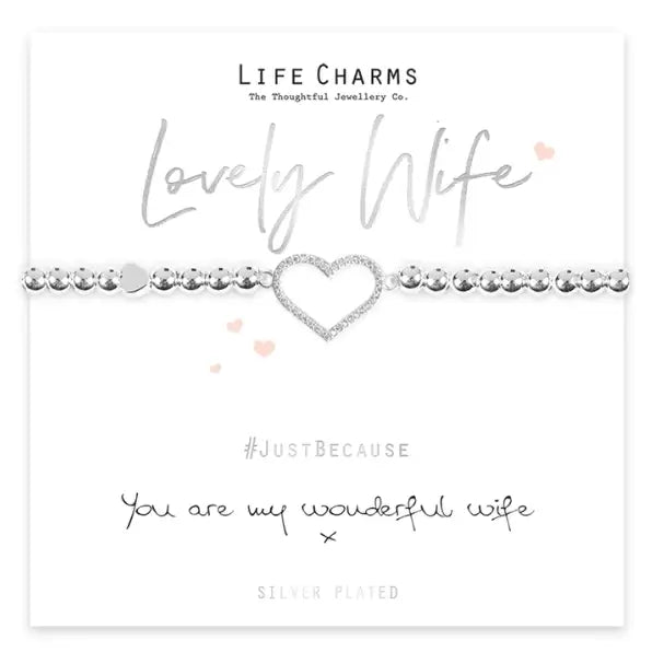 Life Charm Wonderful Wife Bracelet - Bracelets