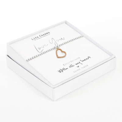 Life Charms Love You Bracelet - Happy Valentine’s Day