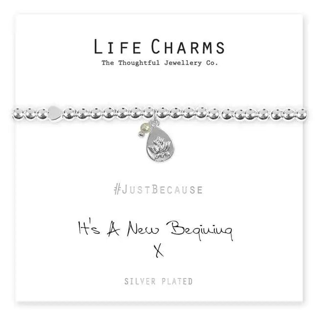 Life Charms New Beginning Lotus Flower Bracelet - Giftware