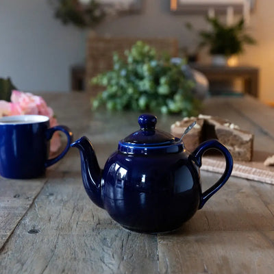 London Pottery Farmhouse Teapot 4 Cup Cobalt Blue