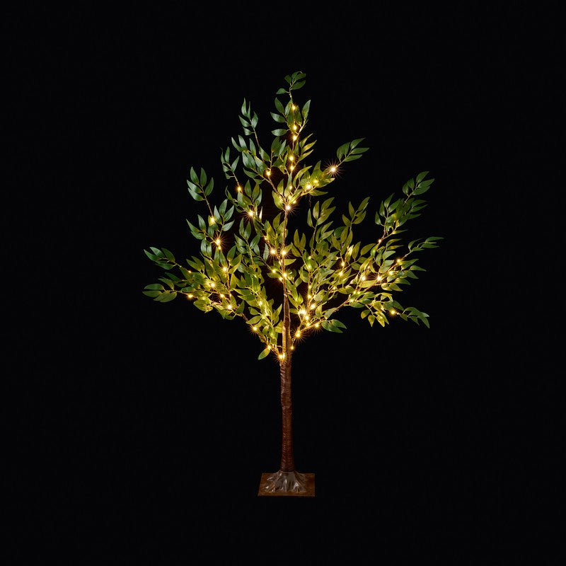 Premier Green Leaf Tree with Leds - Various Sizes Available