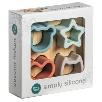 Mary Meyer Simply Silicone Bamboo Sorter – 4x4x2″ - Baby