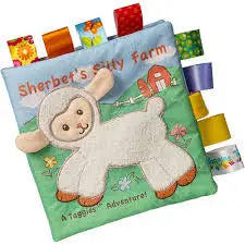 Mary Meyer Taggies Soft Book - Asst. Designs - Sherbet Lamb