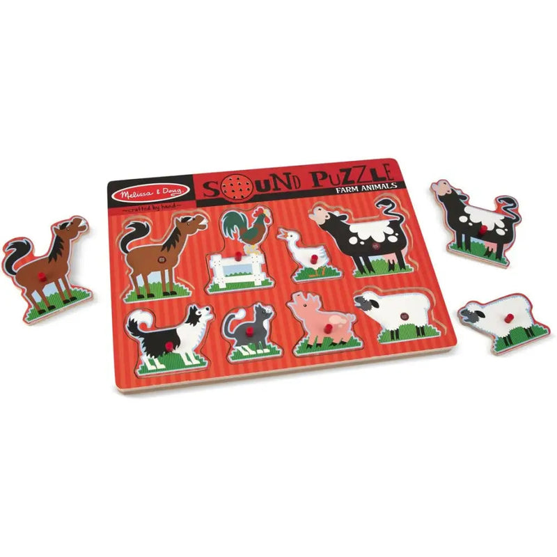 Melissa and Doug Wooden Animal Puzzles - Toys & Games