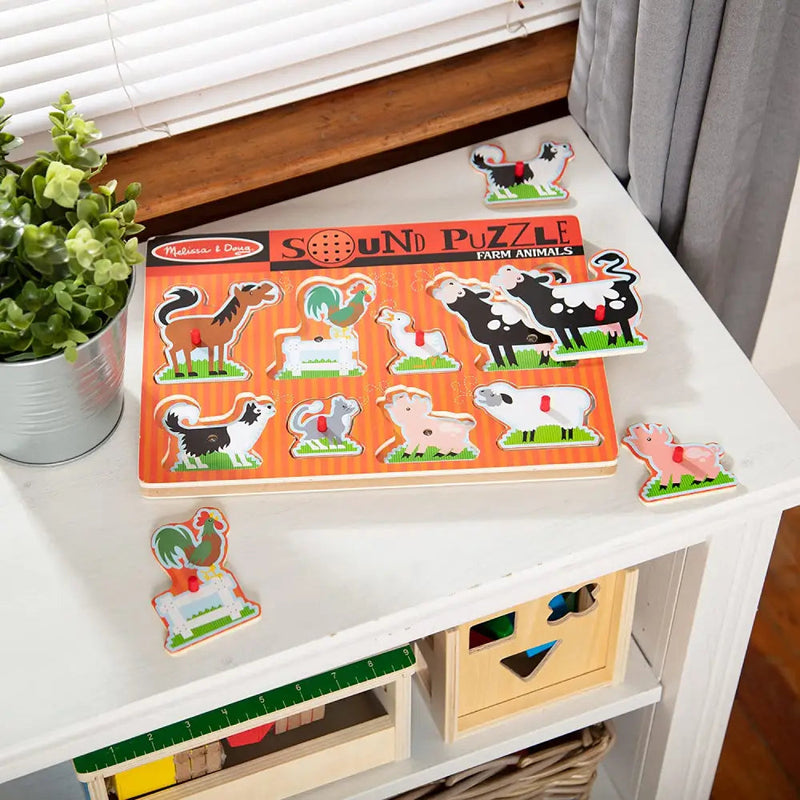 Melissa and Doug Wooden Animal Puzzles - Toys & Games