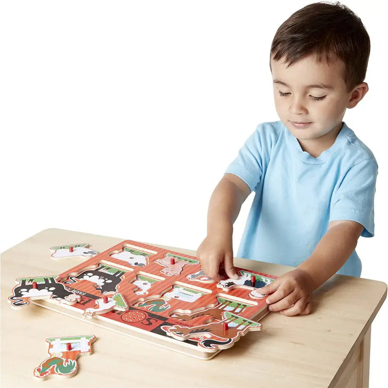 Melissa and Doug Wooden Animal Puzzles - Toys & Games