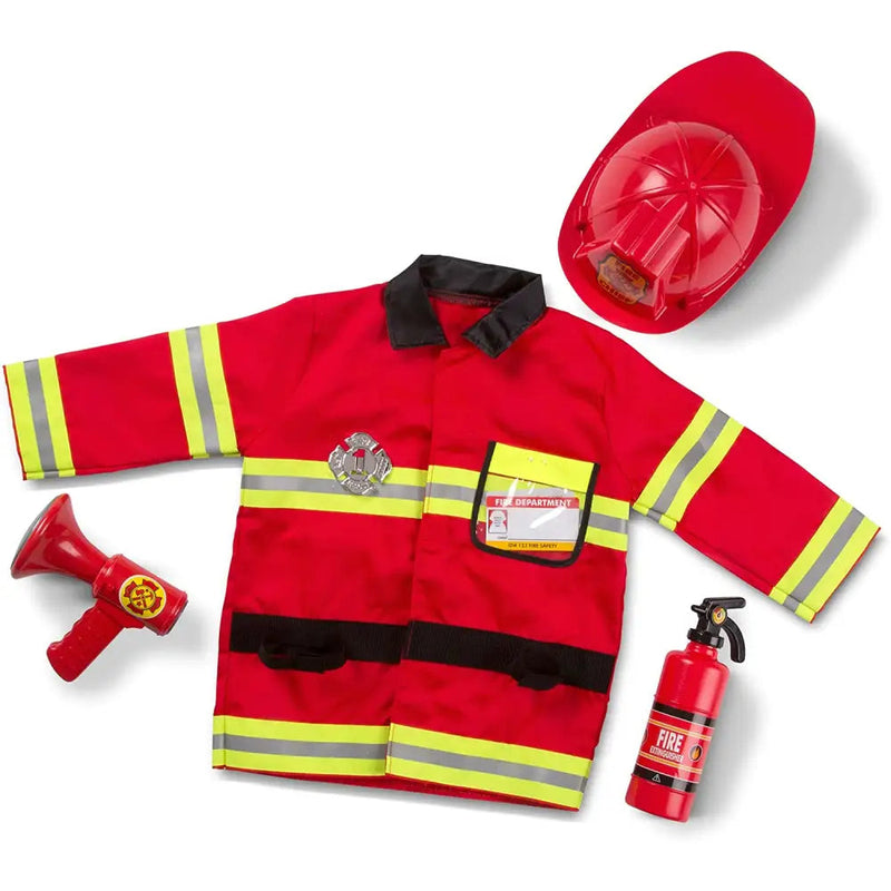 Melissa & Doug Fire Chief Role Play Set Costume - Fire Chief