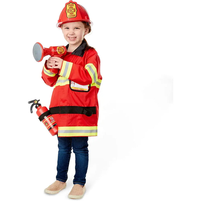 Melissa & Doug Fire Chief Role Play Set Costume - Toys