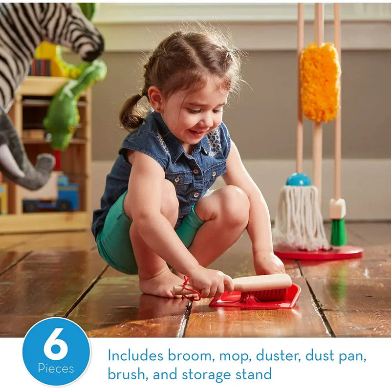 Melissa & Doug Let’s Play House Keeper - Dust Sweep & Mop -