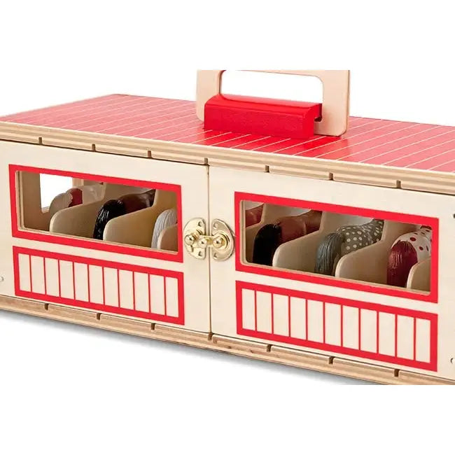 Melissa & Doug Show-Horse Stable Play Set - Toys