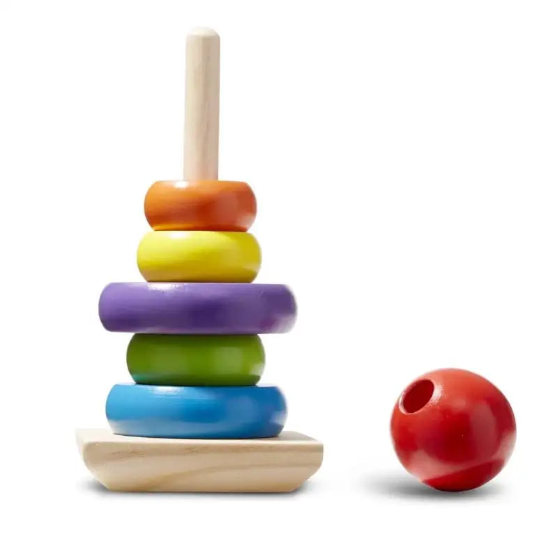 Melissa & Doug Wooden Rainbow Stacker - Toys & Games