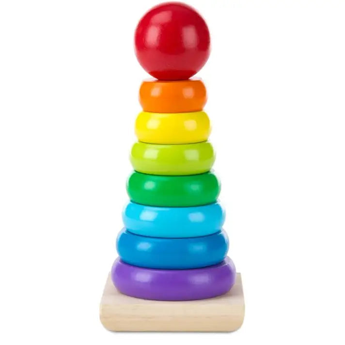 Melissa & Doug Wooden Rainbow Stacker - Toys & Games