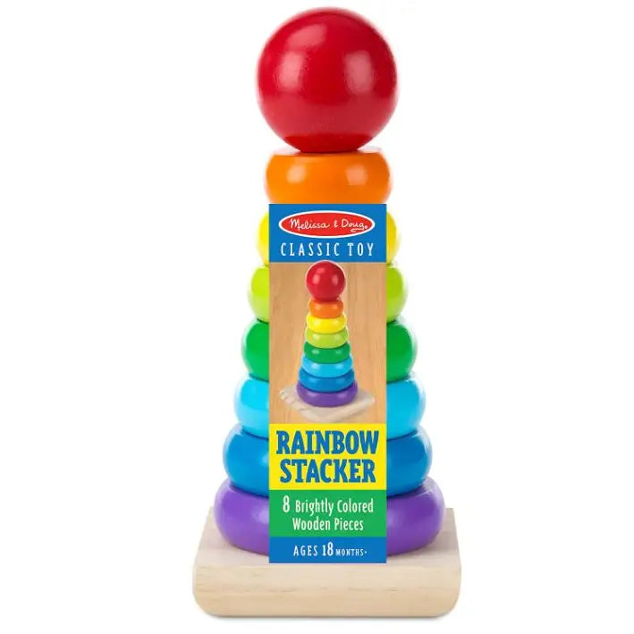 Melissa & Doug Wooden Rainbow Stacker - Toys & Games